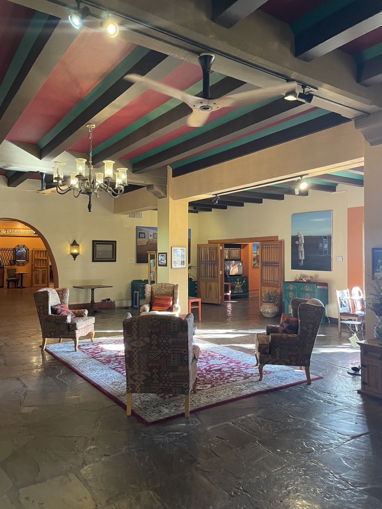 La Posada Lobby-Route 66 Winslow to Williams Arizona